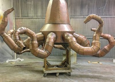 Montego Bay Giant Octopus Ductwork Artistic Contractors Inc. Custom Fabrication